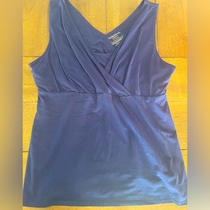 Motherhood Nursing Tank Top, Navy XL